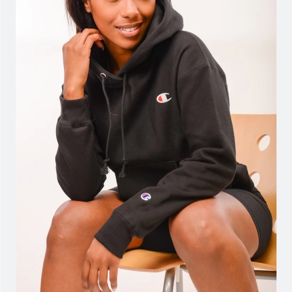 CHAMPION | Black reverse weave hoodie - Picture 2 of 5